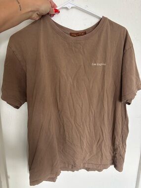 Los Angeles Short Sleeve Tee in Brown by (unspecified) M/L